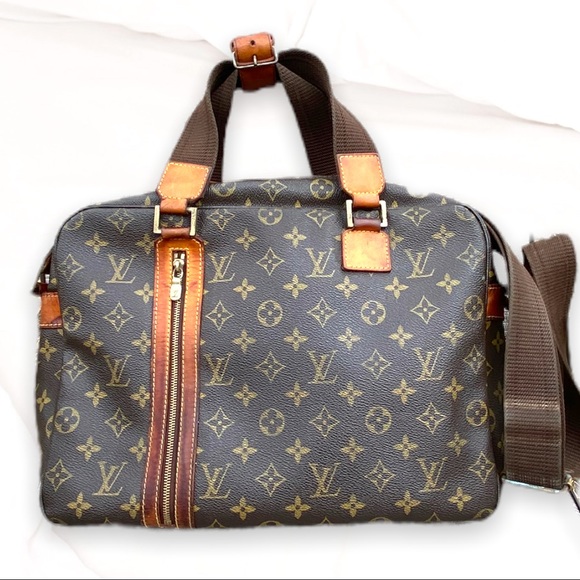 Louis Vuitton Sac Bosphore Crossbody Tote Business Travel Bag Authentic - Picture 1 of 16